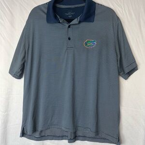 Florida Gators UF Golden Bear Performance Striped Polo